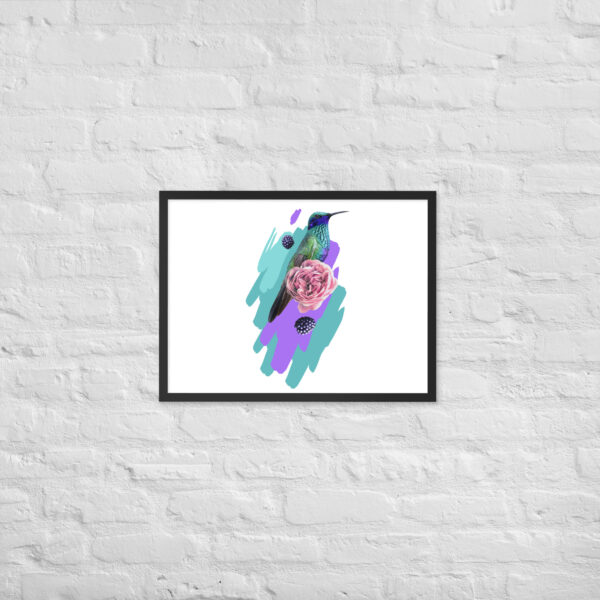 Framed poster